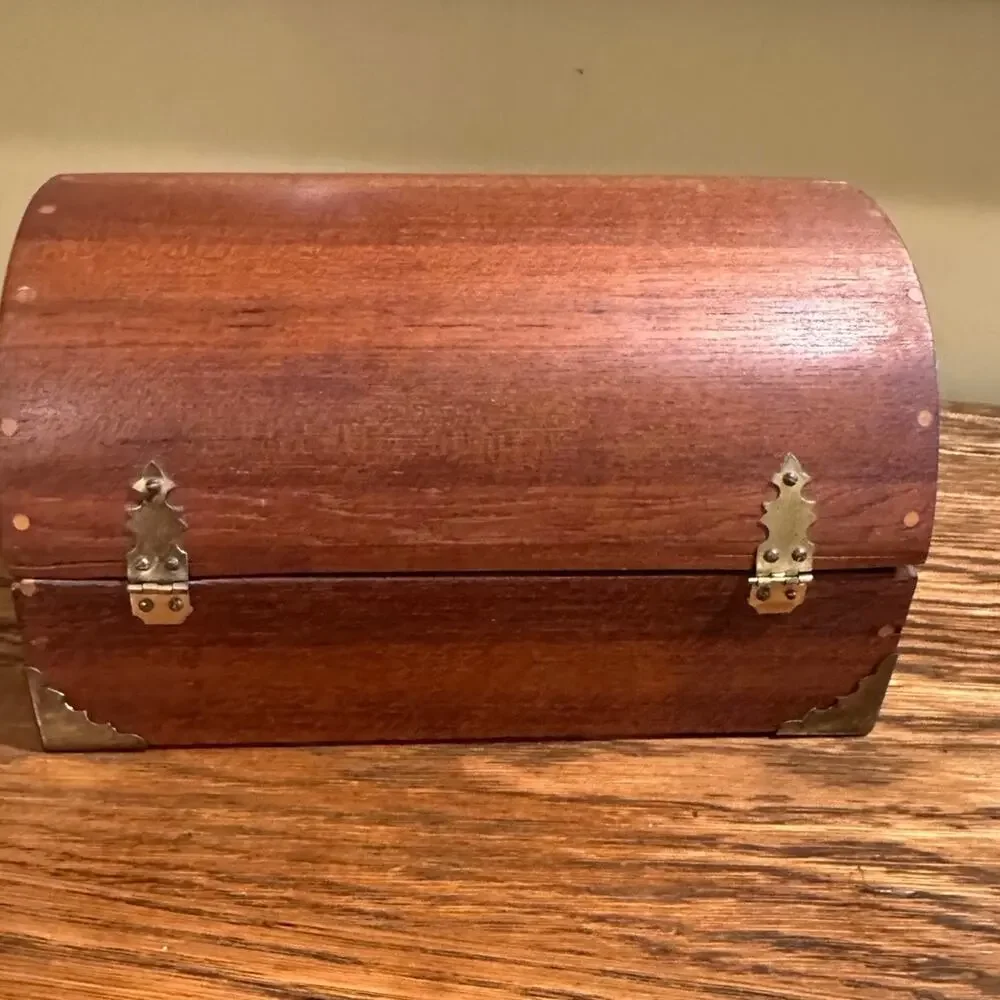 Vintage Wooden Jewelry Box